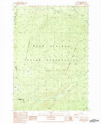Fort Butte 1988 topographic map thumbnail