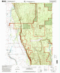 Fort Klamath 1998 topographic map thumbnail
