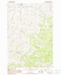 Fossil South 1987 topographic map thumbnail