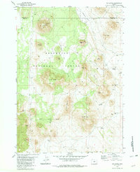Fox Butte 1981 topographic map thumbnail