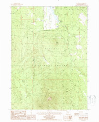 Fuego Mountain 1988 topographic map thumbnail