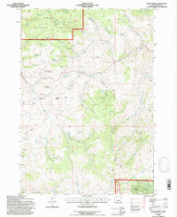 Funny Butte 1992 topographic map thumbnail