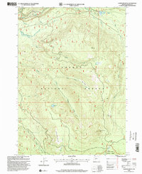 Garwood Butte 1998 topographic map thumbnail