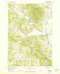 Gaston 1956 topographic map thumbnail