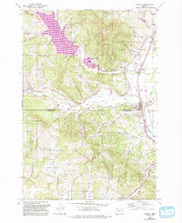 Gaston 1956 topographic map thumbnail