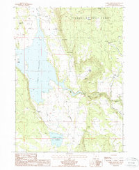 Gerber Reservoir 1988 topographic map thumbnail