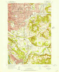 Gladstone 1954 topographic map preview