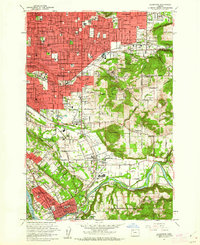 Gladstone 1961 topographic map thumbnail
