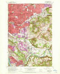 Gladstone 1961 topographic map preview