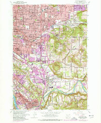 Gladstone 1961 topographic map preview