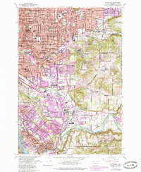 Gladstone 1961 topographic map preview
