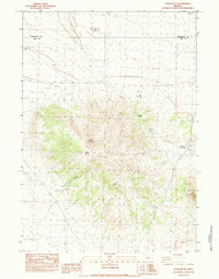Glass Butte topographic map thumbnail