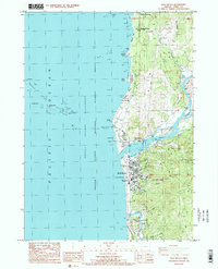 Gold Beach 1986 topographic map thumbnail