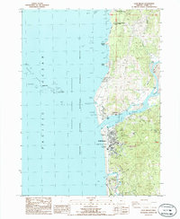 Gold Beach 1986 topographic map thumbnail