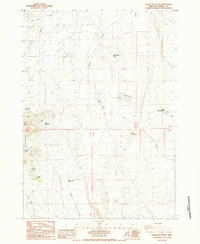 Goose Egg Butte 1984 topographic map thumbnail