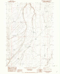Grasshopper Flat North 1982 topographic map thumbnail
