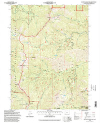Grayback Mountain 1996 topographic map thumbnail