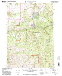 Graylock Butte 1998 topographic map thumbnail