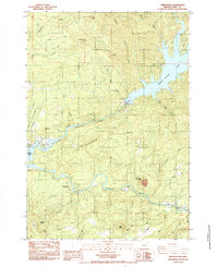Green Peter 1984 topographic map thumbnail