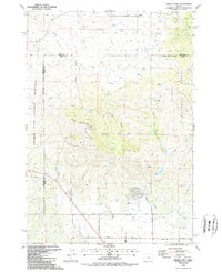 Grizzly Mtn 1988 topographic map thumbnail