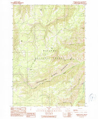Gumboot Butte 1990 topographic map thumbnail