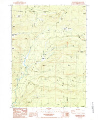 Hamaker Butte 1985 topographic map thumbnail
