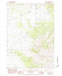 Hampton Butte 1983 topographic map thumbnail