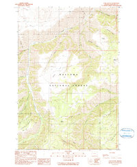 Harl Butte 1990 topographic map thumbnail