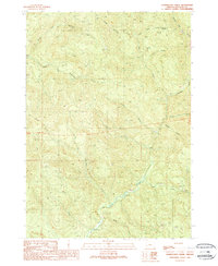 Harrington Creek 1989 topographic map thumbnail