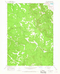 Harvey Creek 1966 topographic map thumbnail