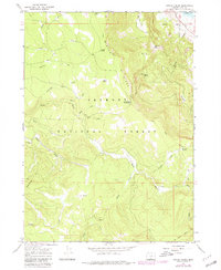 Harvey Creek 1966 topographic map thumbnail