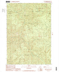 Harvey Mountain 1989 topographic map thumbnail
