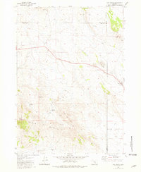 Hat Butte 1981 topographic map thumbnail