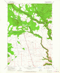 Hehe Butte 1962 topographic map thumbnail