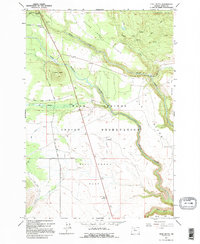 Hehe Butte 1962 topographic map thumbnail
