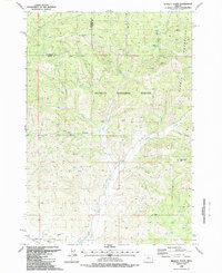 Hensley Butte 1988 topographic map thumbnail