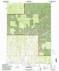 Hensley Butte 1992 topographic map thumbnail