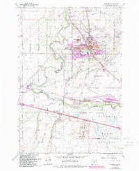 Hermiston 1962 topographic map thumbnail