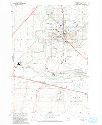 Hermiston 1993 topographic map thumbnail