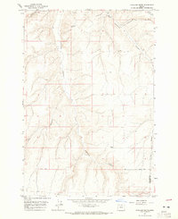 Hickland Butte 1964 topographic map thumbnail