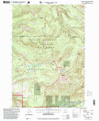 Hickman Butte 1997 topographic map thumbnail