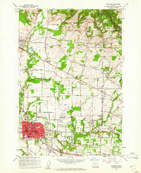 Hillsboro 1961 topographic map thumbnail