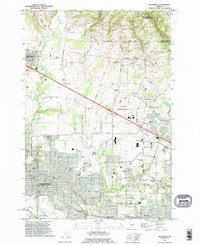 Hillsboro 1990 topographic map thumbnail
