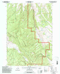 Holmes Canyon 1992 topographic map thumbnail