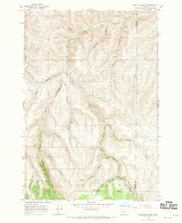 Hoodlum Canyon 1968 topographic map thumbnail