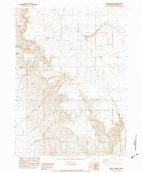 Hoppin Springs 1982 topographic map thumbnail