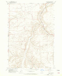 Horn Butte 1964 topographic map thumbnail