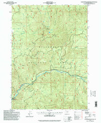 Huckleberry Mountain 1997 topographic map thumbnail