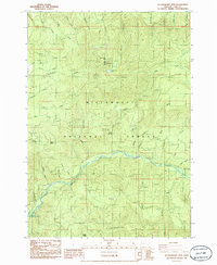Huckleberry Mtn topographic map thumbnail