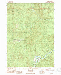 Illahe 1989 topographic map thumbnail